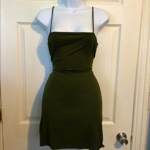 Olive green dress
